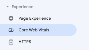 core web vitals in google search console